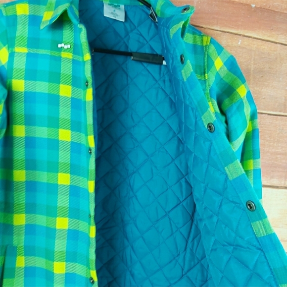 💙💚Foursquare plaid flannel jacket💚💙 - Picture 2 of 3